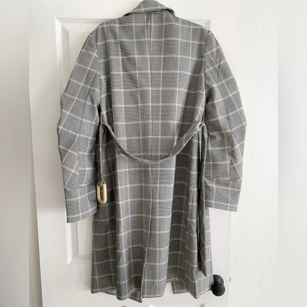 NWT J.ing plaid belted women’s trench coat - Picture 4 of 16